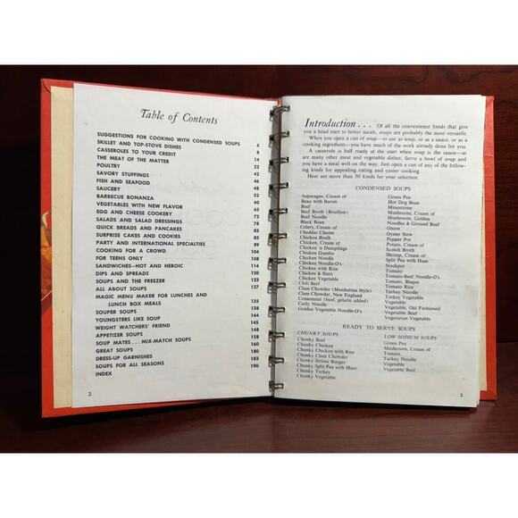 1976 Vintage Campbell Cookbook Cooking with Soup Recipes Spiral Binding - Picture 5 of 9